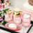 Bathroom Accessories Set, 4 Pcs Glass Bathroom Accessories Sets Complete W/Soap Dispenser, Soap Dish ,Toothbrush Holder,Tumbler, Bathroom Decor, Gift For Home Apartment ()-1834366585