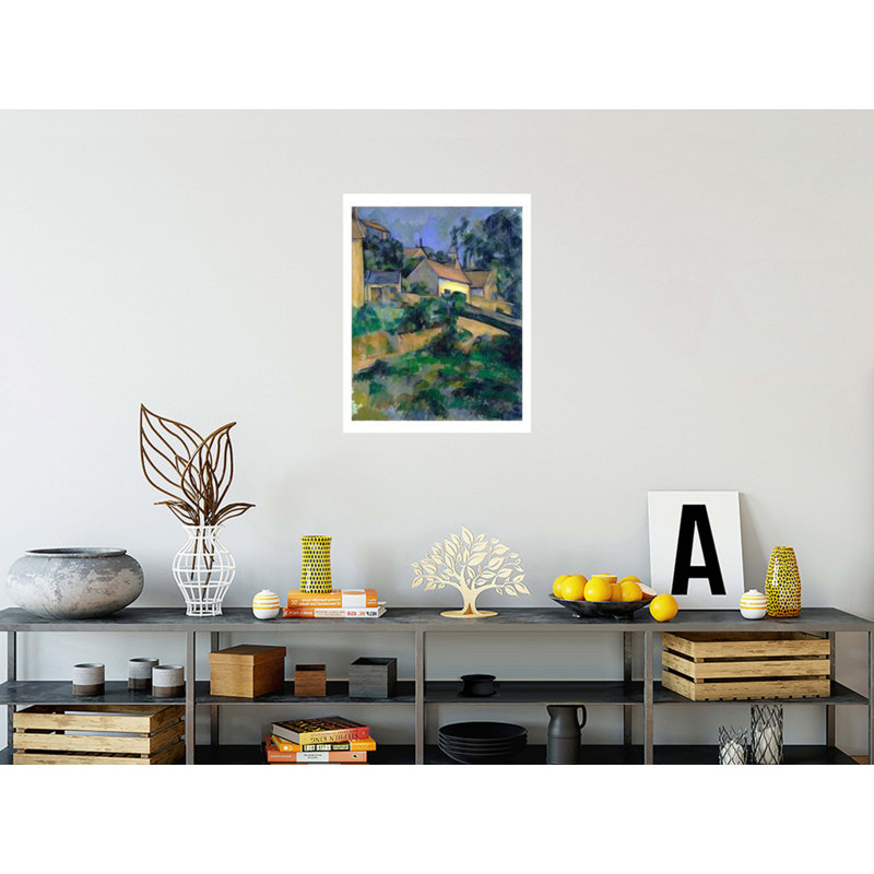 La Route tournante à Montgeroult, Paul Cézanne, estampe numérique, H 28 po x l 22 po