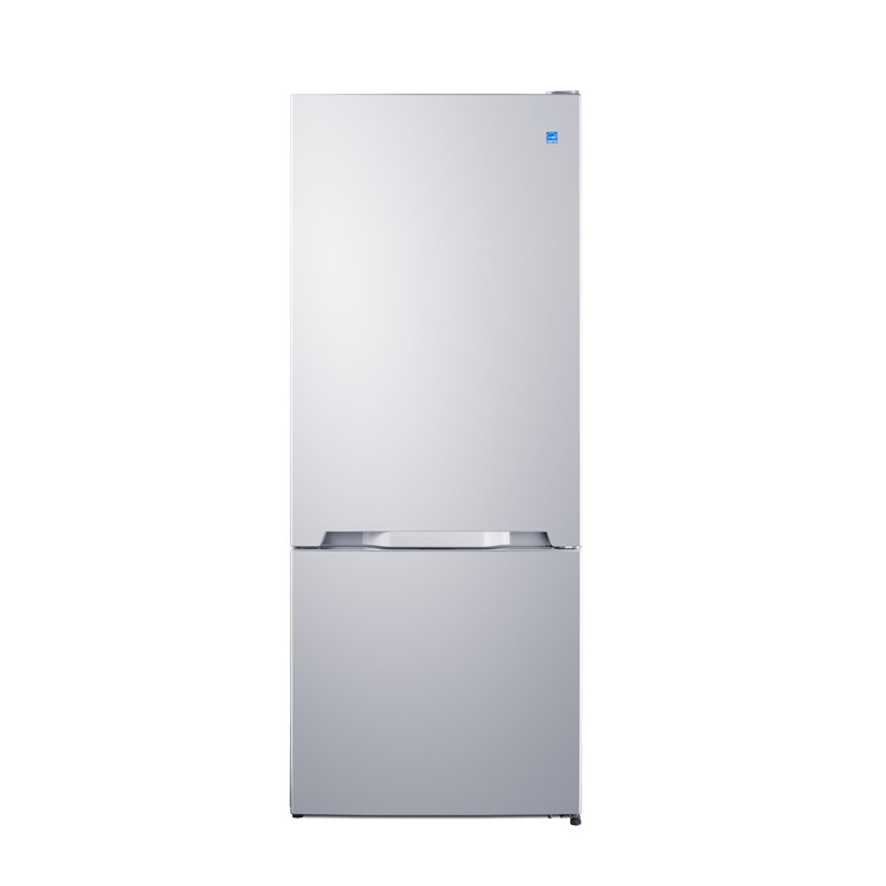 Summit Appliance 28" Wide Energy Star Bottom Mount Refrigerator-Freezer, White, Right Handed