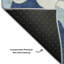 Tapis bleu marine de qualité supérieure lavable à la machine Prisco-1186539939