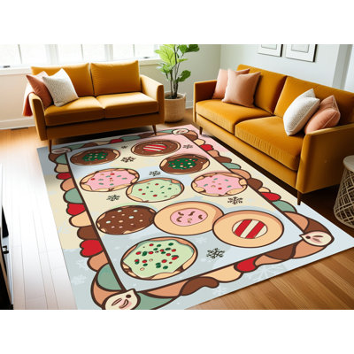 Tapis de fête des six biscuits lavables Ginza