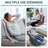Mynt Foldable Back Massager, Massage Chair Pad with Heat Function and Adjustable Lumbar Support,FSA HSA Eligible Rolling Chair Massager with Heat for Back, Flexible Massage Chair Pad