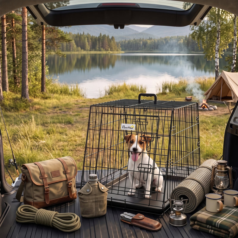Steel Pet Vehicle Travel Carrier