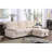 97.5"W Velvet Fabric Reversible Sleeper Sectional Sofa Chaise