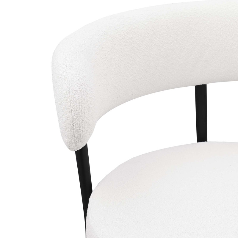 Wok Furniture, Siège blanc / cadre noir