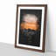 Orange Sky Above Mountains in Italy - Picture Frame Graphic Art Print on MDF-56857232-56857233