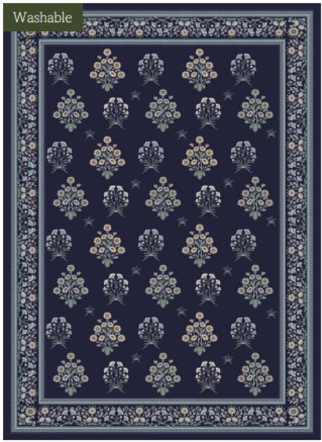 Myla Machine Washable Area Rug, Rectangle 2' x 2'11"