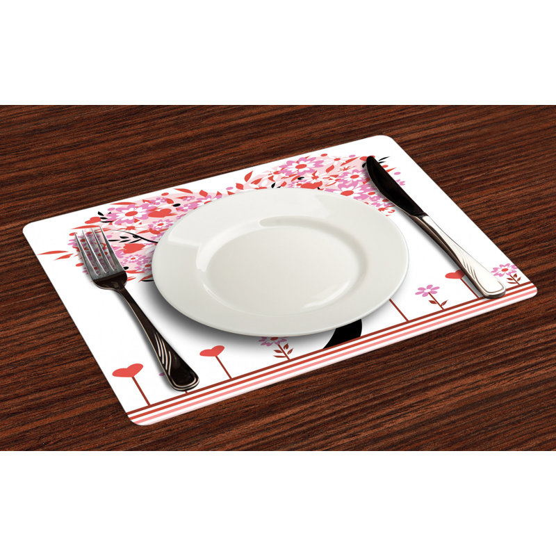 Pinehurst Valentine Heart Shaped Tree Placemat
