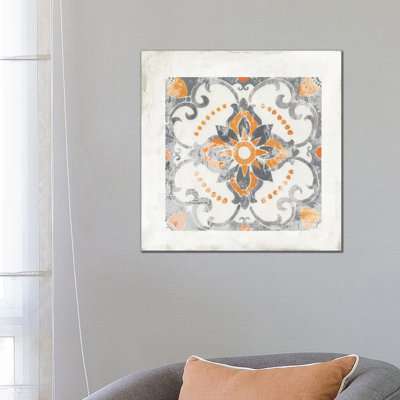 Moroccan Coral II by Tom Reeves - Wrapped Canvas Painting