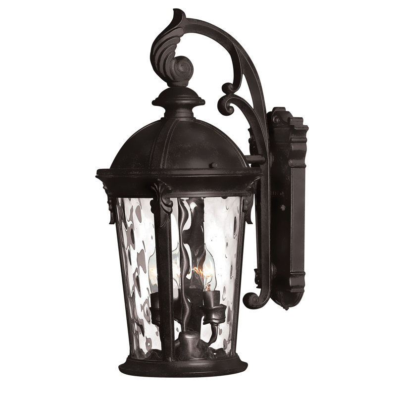Windsor 3-Light Outdoor Wall Lantern, 20.8" H x 9.5" W, 40W Max Candelabra
