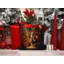 Coussin Siberian Husky and Santa Claus-101410331