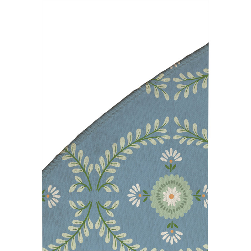 Bree Non Slip Outdoor Rug, Round 5'