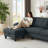 Marchel Upholstered L-Shaped Sectional with Ottoman Reversible-2102501040