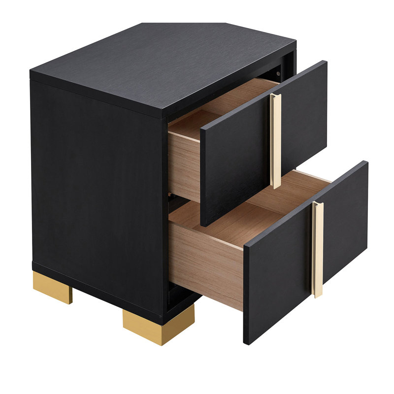 Table de chevet 2 tiroirs