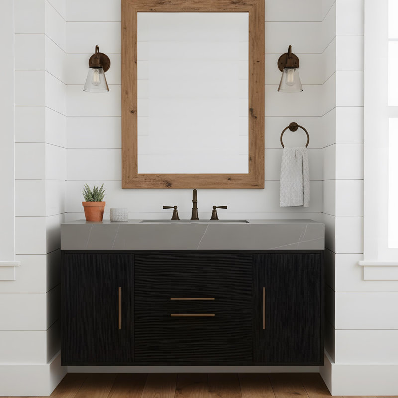 wall mouted bathroom vanity