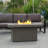 Ventura Rectangle Chat Height Gas Fire Table by Real Flame-97242647