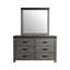 Commode double 6 tiroirs avec miroir Serena