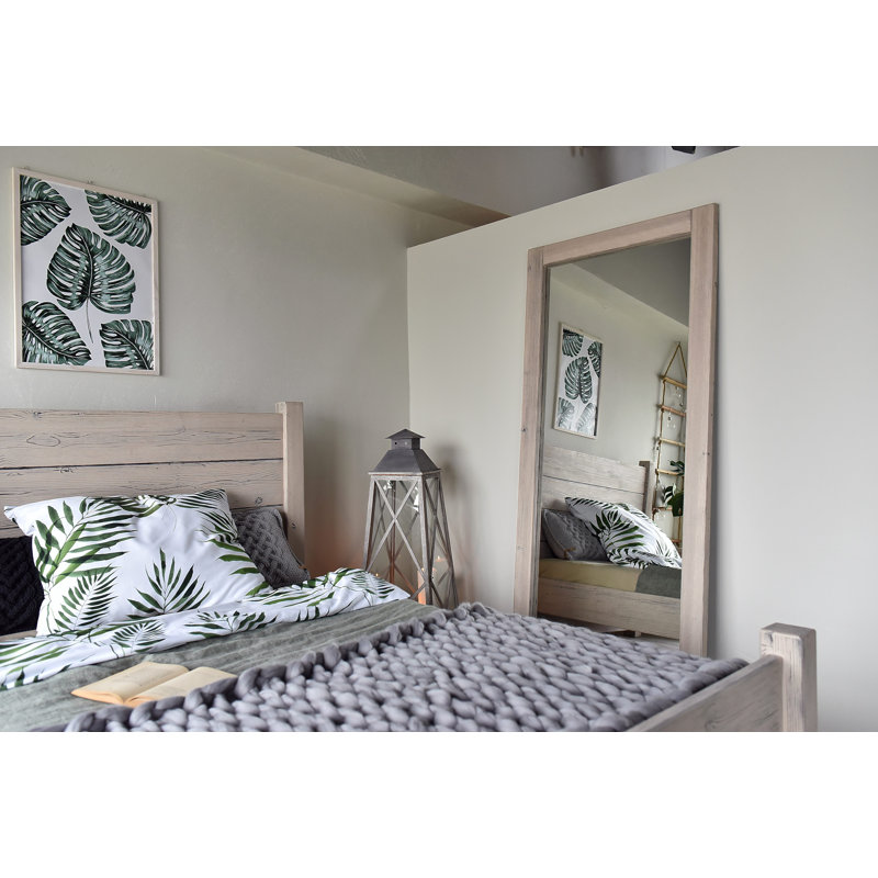 Willow Oak Wood Wall Mirror