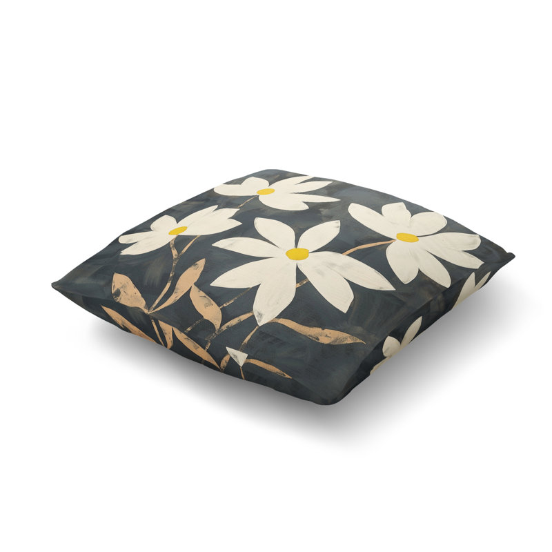 Housse de coussin carré en polyester Helen, H 20 po x l 20 po