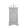 Hermes 19'' Single Bathroom Vanity with Carrara Marble Top