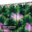 Plantes tropicales aquarelle transparente exotique vert psychédélique rose violet avec 12 crochets-1496951620