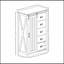 Commode de ferme polyvalente avec porte coulissante et grande capacité de rangement-292034883