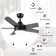 52 Inch 5 Blades DC Motor Ceiling Fan with Pull Chains and Light Kit
