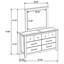 Commode 6 tiroirs avec miroir