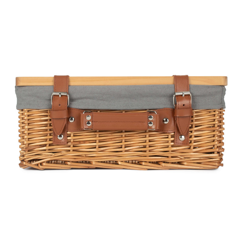 Wicker Gift or Storage Hamper with Lining