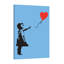 Balloon Girl On Blue by Banksy - Wrapped Canvas Print-173062273