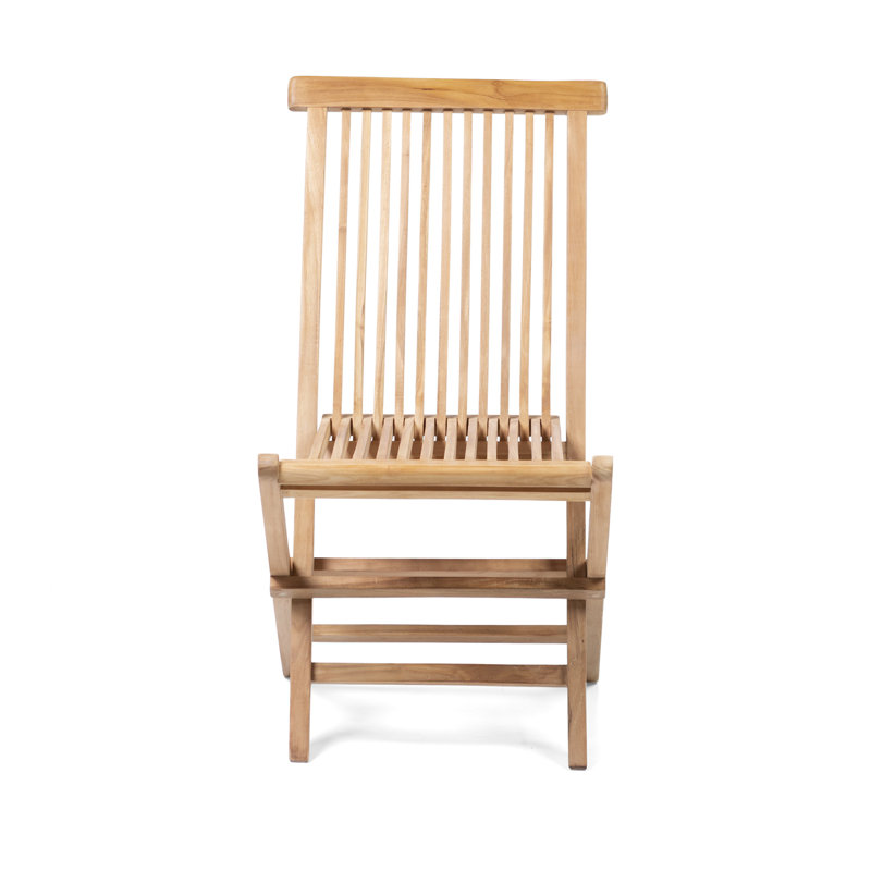 Chaise d'appoint de patio en teck Waynetown