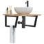 Arnelda 60cm Solid Wood Bathroom Vanity Top-308094649