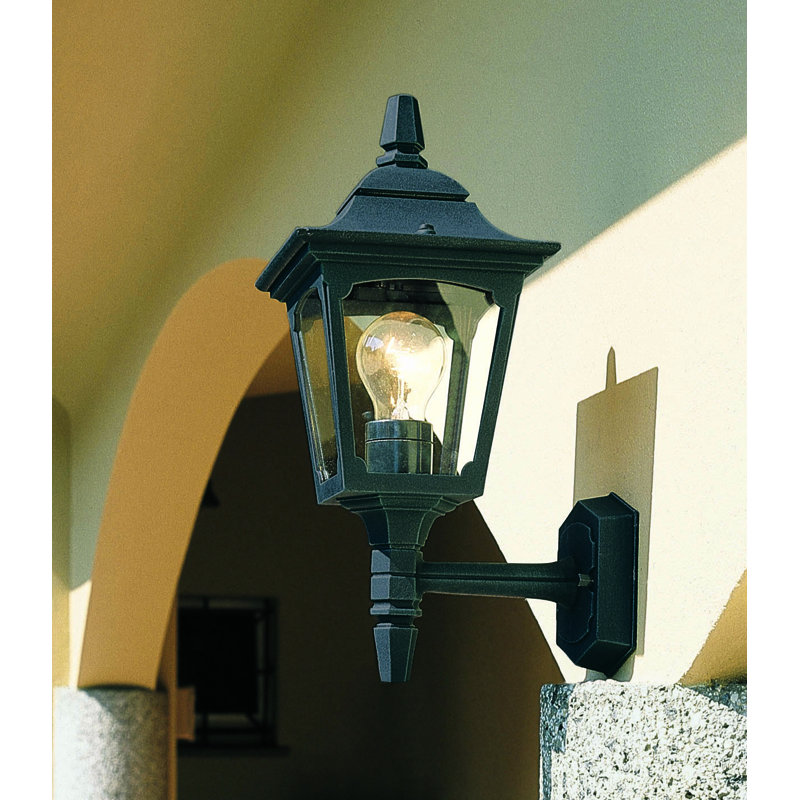 Raddison Outdoor Wall Lantern, Black