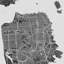 San Francisco City Plan - Gray Places, reproduction encadrée-1415690528-1415690535