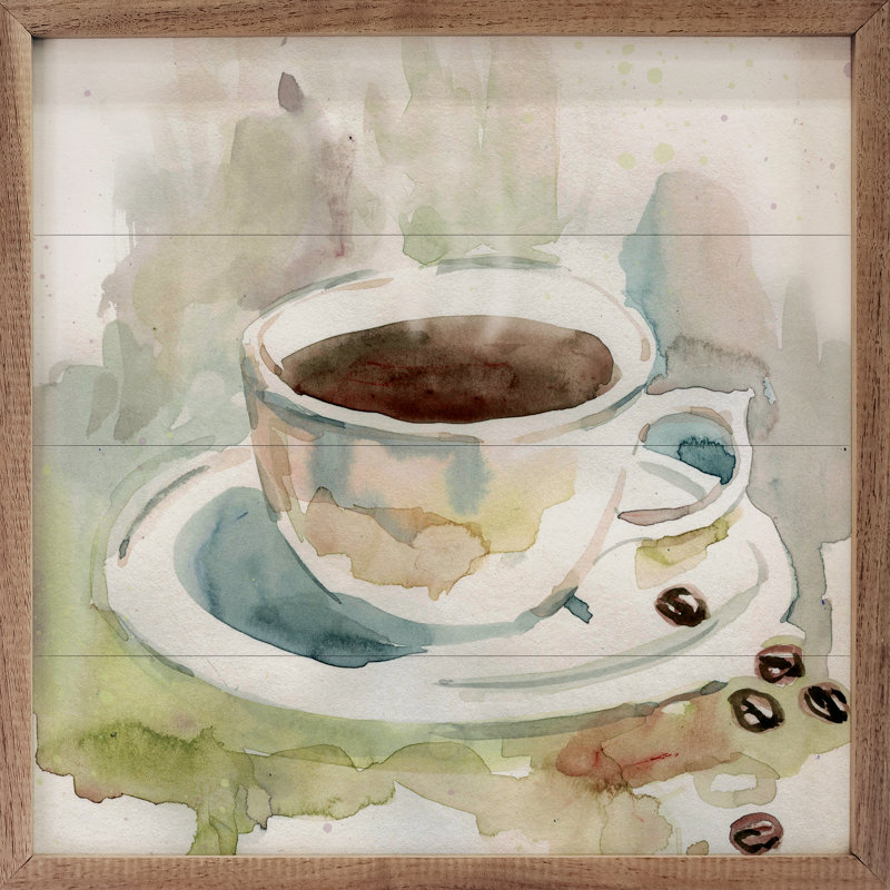 «Soft Morning Blend II» par Carol Robinson - reproduction flottante sur bois, H 4 po x l 4 po