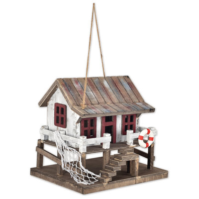 Mcguire 8.3 in. H x 7 in. W x 8.5 in. D Hanging Water Resistant Birdhouse