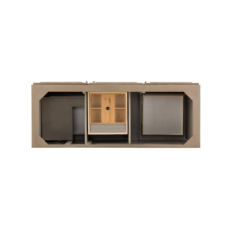 Portland 60'' W Double Vanity, Eternal Jasmine Pearl