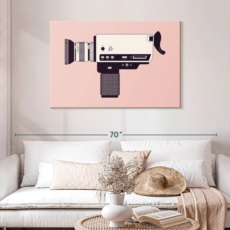Senne Super 8 Camera, 30" H x 45" W
