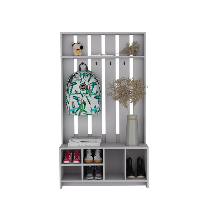 Arbre d'entrée de 38 po de large avec banc et rangement pour chaussures Tulcan