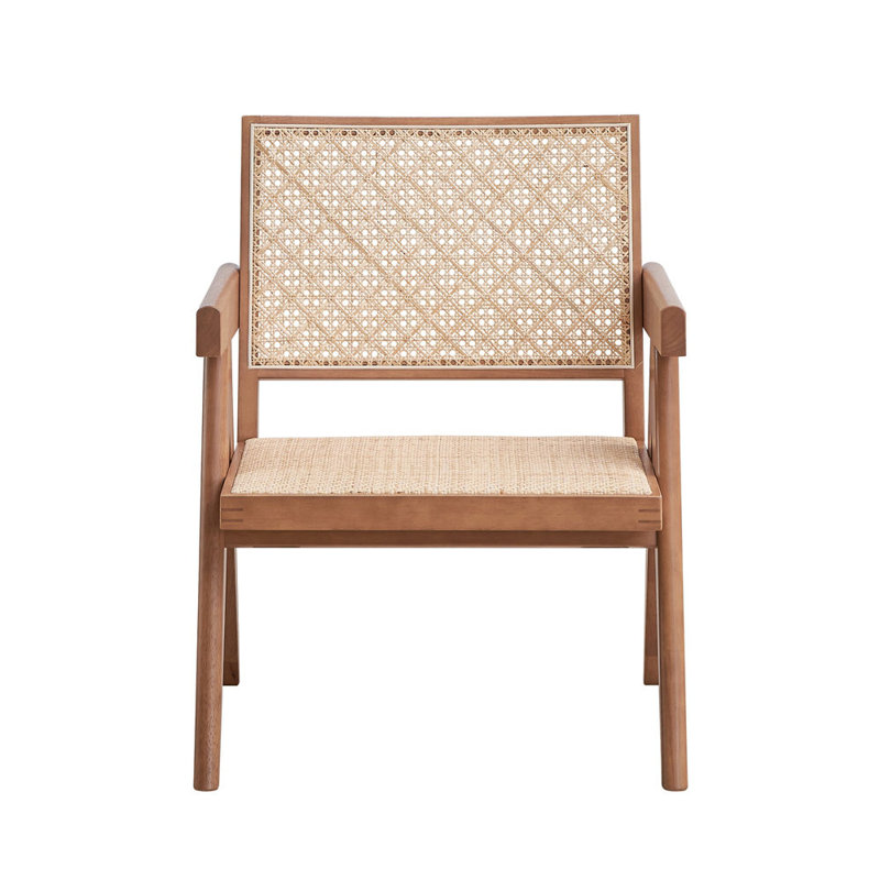 Chaise d'appoint en rotin et finition naturelle