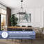 Lustre 5 lumières avec verre transparent Hansley