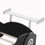 Lit plateforme simple en forme de voiture de course avec roues-1962807442