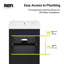 Meuble-lavabo simple avec plateau Austin 24