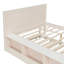 Lit plateforme en bois avec lit gigogne escamotable, armoire de rangement-129232690-129232693