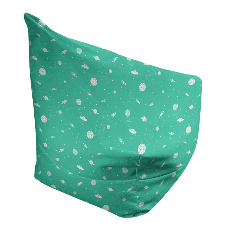 Sac de pois Leffel, H 38 po x L 42 po x P 29 po, Pouf fauteuil, Vert mer moyen