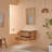 30" Wall Mounted & Floating Single Vanity with Ceramic Sink