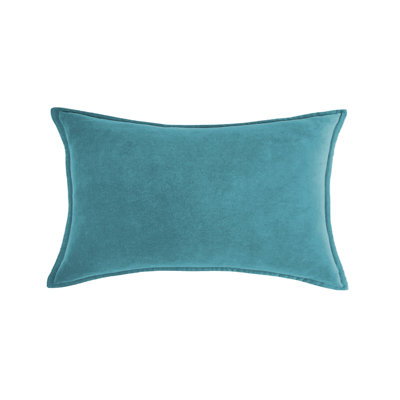 (Covers With Inserts) Set of 2 Rectangular Solid Colors With Lining Throw Pillows