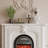 Beige Solid Wood Electric Fireplace