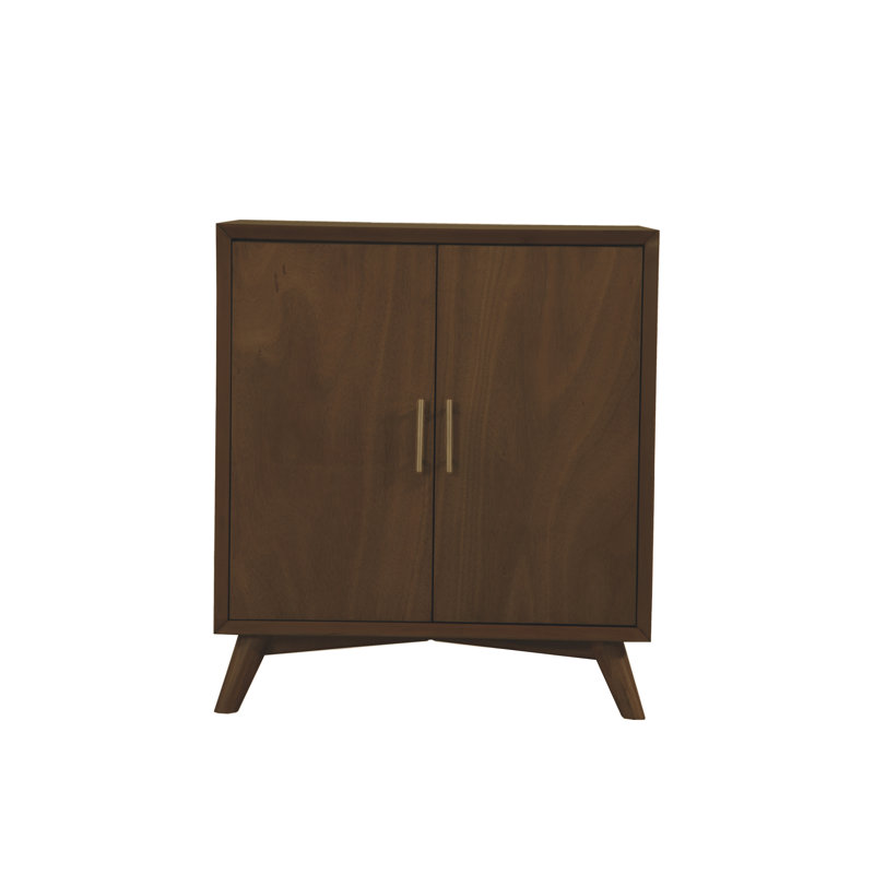 Armoire bar basse Williams, Noyer