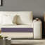 Causeuse-coussin modulaire en cuir véritable blanc crème